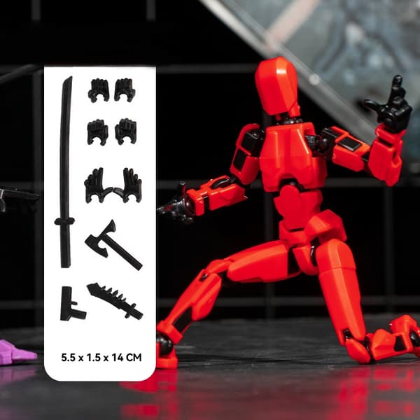 T13 Action Figure – Titan 13, Nova 13 – 3D-printet Multi-Jointed Movable Model Legetøj