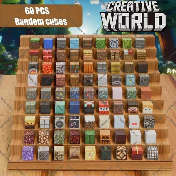 Magnetiske byggeklodser sæt til børn 3+ - Mine World Magnet Cube Stabling Construction Legetøj