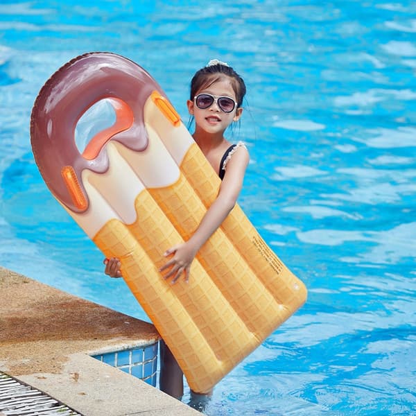 Uppblåsbara poolleksaker Simring för barn Vatten Flytande surfbräda Vattenhängmatta Simcirkel Pool Badkar Vattenlekutrustning