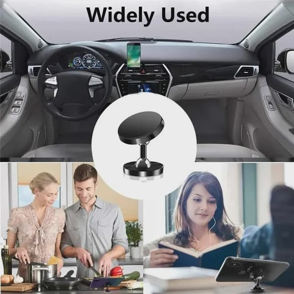 Magnetisk Bilholder Dashboardmonteringsstativ til iPhone Samsung Xiaomi