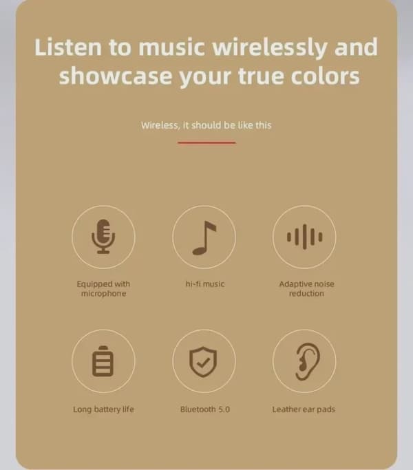 Multifunktionelt bærbart, foldbart, hovedmonteret, trådløst Bluetooth 5.0-headset til Bluetooth-forbindelse med TF-kort og kabelforbindelse