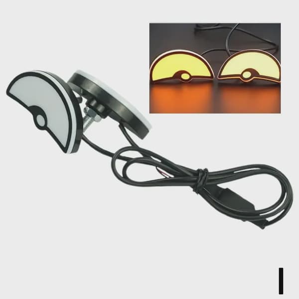 Fin Universal Motorcykel LED Devil Eyes Dynamisk Forlygte Mini Projektor Linse Lampe Motorcykel Tilbehør