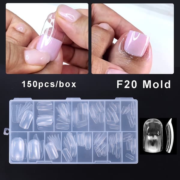 120/150 st Dual System Nagelforms Set för Akrylförlängning