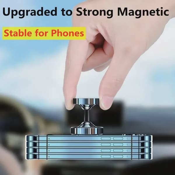 Magnetisk bilhållare för instrumentbräda för iPhone, Samsung och Xiaomi