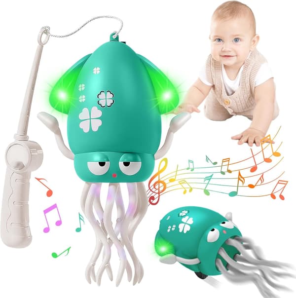 Interactive Magic Dancing Octopus Toy with Lights & Music for Kids - Crawling Squid Gift