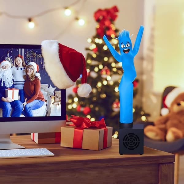 På bord Typ C Usb Mini Sky Dancing Man Desktop Litet uppblåsbart rör Luftdansare med blåsare