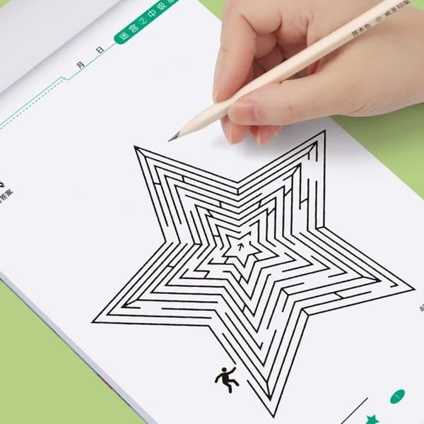 Children's Concentration Maze Book - Fun Thinking Development Toy for Attention Training
