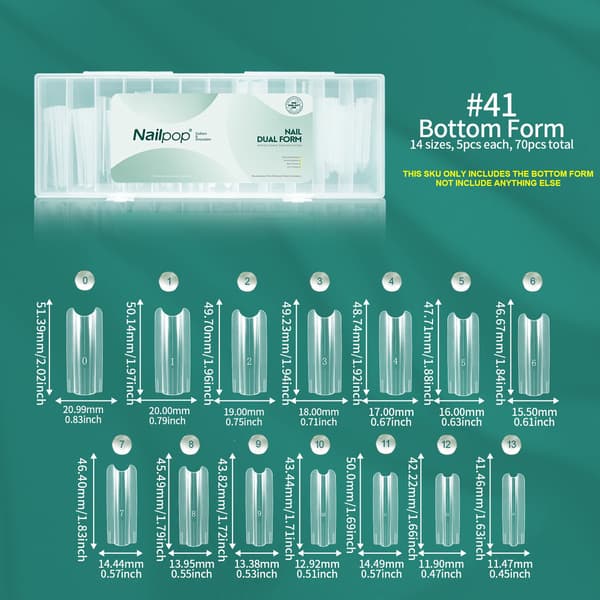 Nailpop Dual Forms Extension Nagellack Gel Sandwich System Kit 70/140 st
