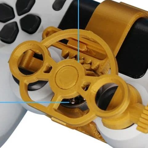 Mini styring 3D-printhjul til PS4-controller racerspil hjælpecontroller spil joystick simulator gamepad