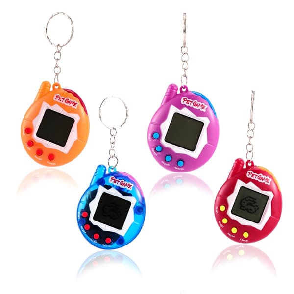 Transparent 168-i-1 Virtual Pet Toy - Nostalgisk Cyber ​​Digital Pixel Fun för barn