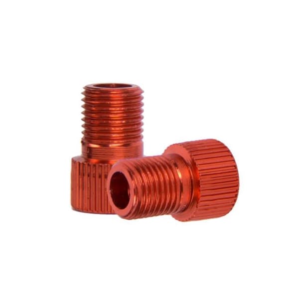 2 st. Presta till Schrader cykelpumpventiladapterkoppling