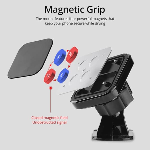 Magnetisk Bilholder Luftventilmontering Universal Dashboard Stander til iPhone Samsung Xiaomi