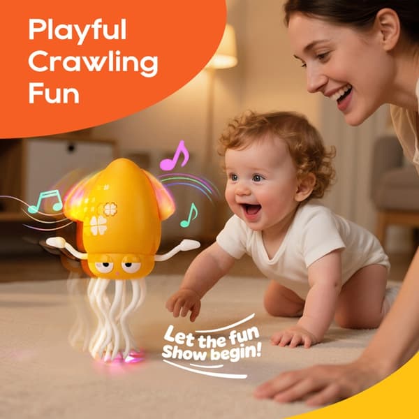 Interactive Magic Dancing Octopus Toy with Lights & Music for Kids - Crawling Squid Gift