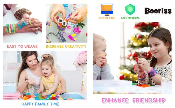Premium Loom gummiband Refill Kit för barn - DIY Armband Making Craft Present för barn