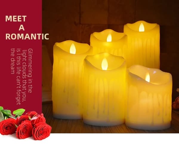 EW Led Simulering Elektronisk Candle Light Dekorativ Light