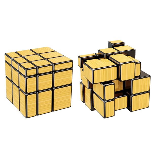 SENGSO Mirror Magic Cube 2x2 3x3 Golden Silver Magic Cubo Profession Puslespil Højkvalitets børnelegetøj
