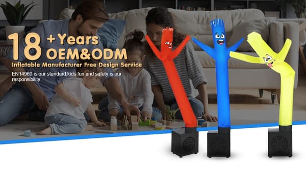 På bord Typ C Usb Mini Sky Dancing Man Desktop Litet uppblåsbart rör Luftdansare med blåsare