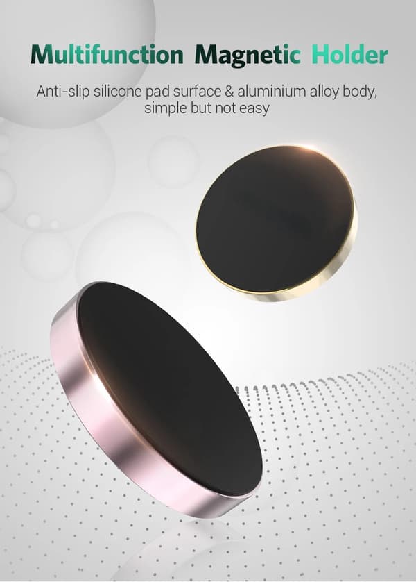 Magnetisk Bilholder Universal Stativ til iPhone Xiaomi Huawei Samsung Dashboardmontering