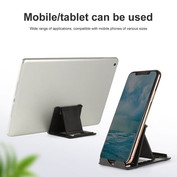 Mini justerbart bärbart universellt hopfällbart plaststativ för telefon och surfplatta för iPad iPhone Samsung Xiaomi
