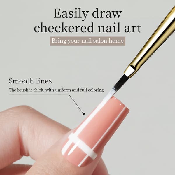 RSNAIL Neglekunstpensel Checker til tegning og maling