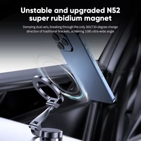 1080 Magsafe Bilholder til iPhone 16 15 Pro Max Plus Køretøjer Mobilsupport