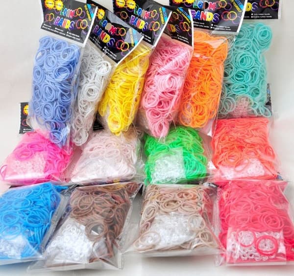 Rainbow Loom gummiband för barn - DIY Craft Armband Kit, perfekt julklapp