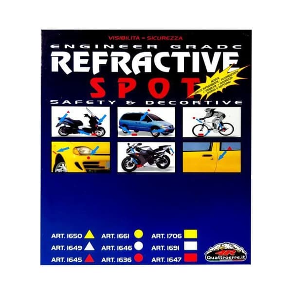 Refractive Adhesives Circles, Vit, 4 stycken