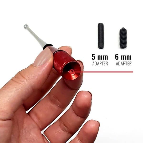 Antenn för bil Autoradio Universell, 11, 8 cm (Silver - Röd)