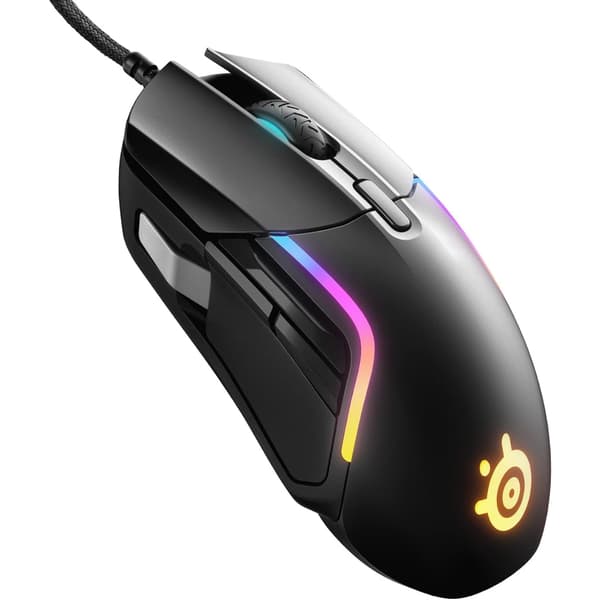 SteelSeries Rival 5 – gamingmus 18 000 CPI, 9 programmerbara knappar