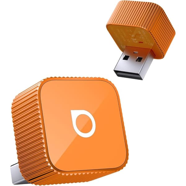 Ottocast Mini Slim – Langaton CarPlay & Android Auto Adapteri (Orange)