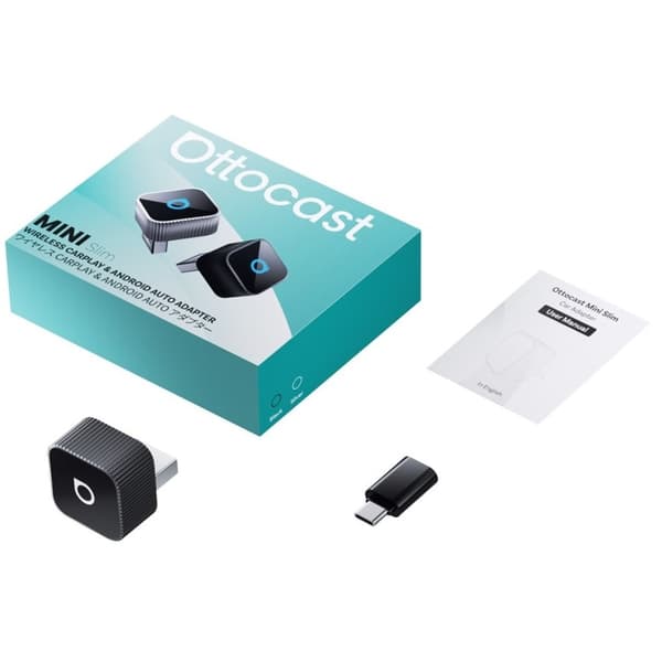 Ottocast Mini Slim – Langaton CarPlay & Android Auto -sovitin Dongle