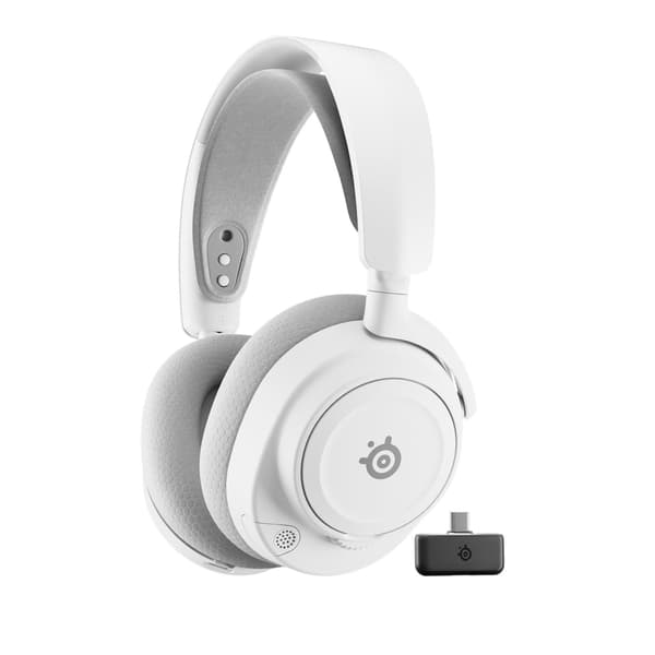 SteelSeries Arctis Nova 7 Wireless Gen 2 – trådlöst headset PC PS5 - Vitt