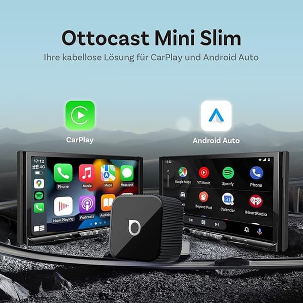 Ottocast Mini Slim CP88-T2 SILVER – Langaton CarPlay & Android Auto -adapteri