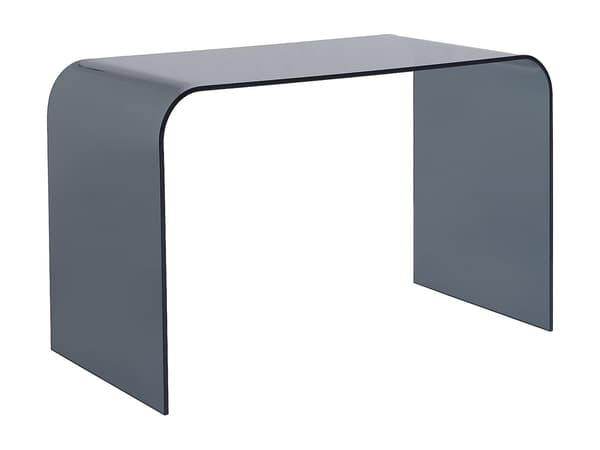 Vente-unique - Skrivbord - Härdat glas - Antracit - KARDEMO