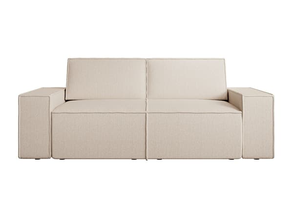Vente-unique - AMELIA 3-sitssoffa i beige texturerat tyg