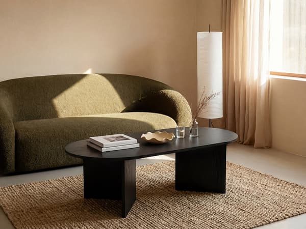 Vente-unique - Svart soffbord TOPANIA