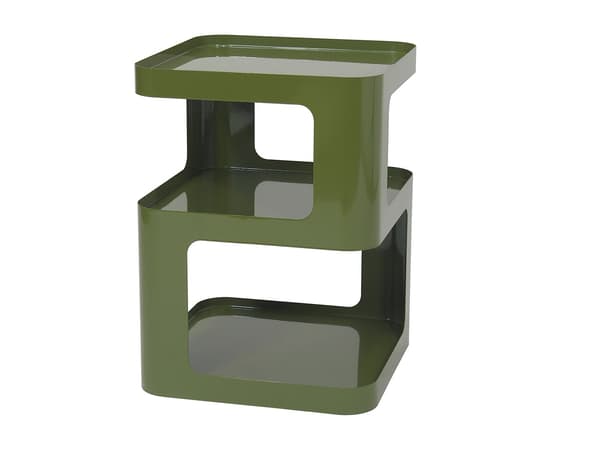Vente-unique - Sidobord i Metall - Khaki ADZOR