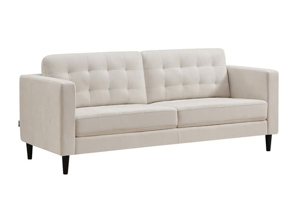 Vente-unique - Tresitssoffa i beige tyg DIBALU