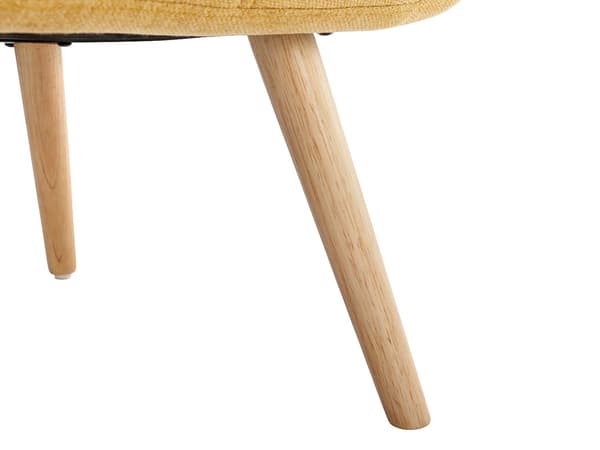 Vente-unique - Fåtölj i senapsgult tyg LUOSTO