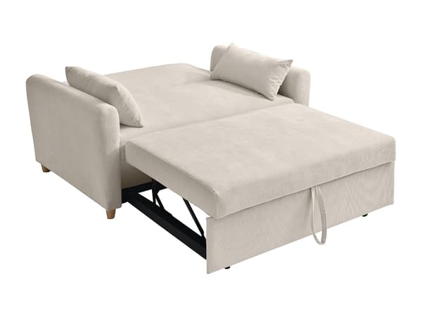 Vente-unique - 2-sits bäddsoffa i beige manchester AYLA