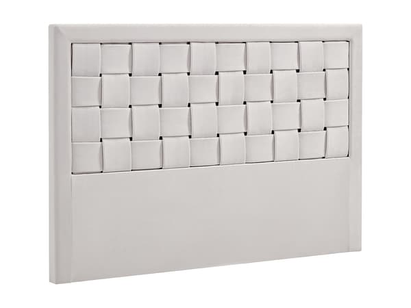 Vente-unique - Sänggavel - 160 cm - Sammet - Beige - JENNA