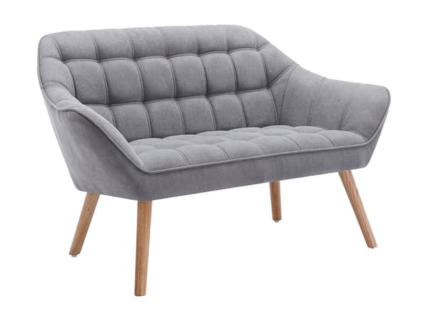 Vente-unique - CASERTA 2-sitssoffa i grått tyg