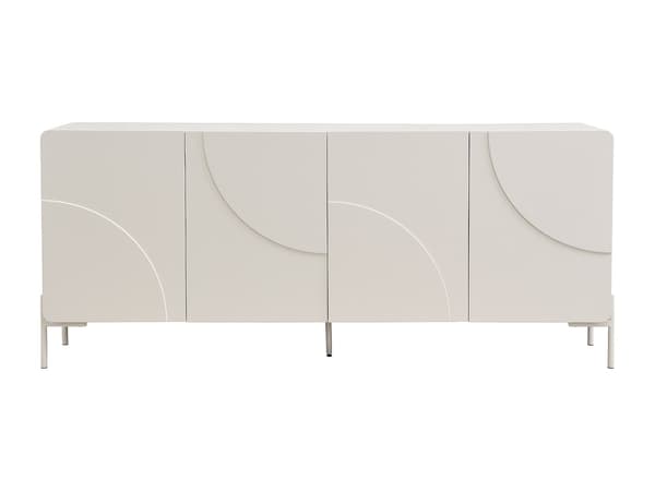 Vente-unique - Sideboard med 4 dörrar i MDF - Beige - ZELINARO