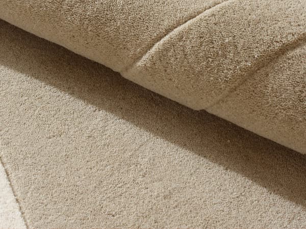 Vente-unique - Relieftuftad matta 100% ull - 200 x 290 cm - Beige - 2000g/m² - SELUNIA