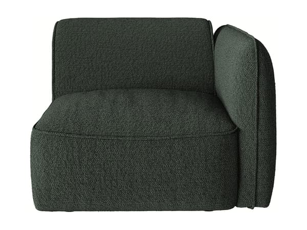 Vente-unique - Modulsoffa 2 platser i grön Chenilletyg från Maison Céphy CAMILIO