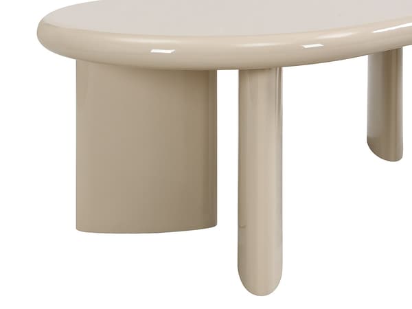 Vente-unique - Soffbord i MDF - Beige lackerad - TABEMI