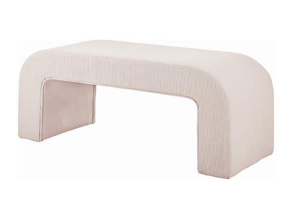 Vente-unique - Manchesterbänk - Krämfärg - CALVELO