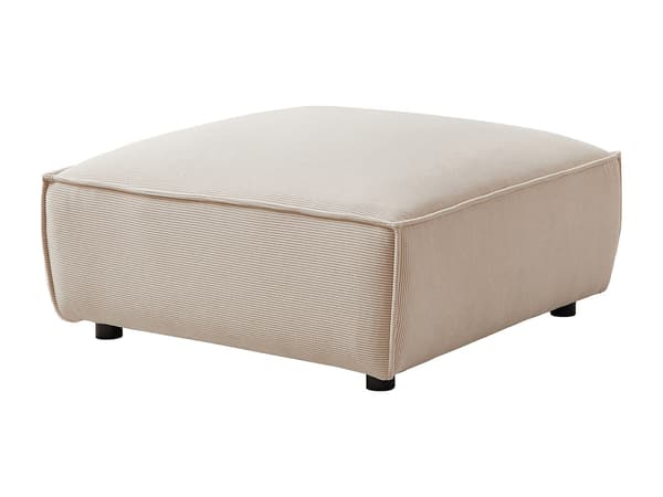 Vente-unique - Beige sittpuff i manchester BORORE av Pascal Morabito