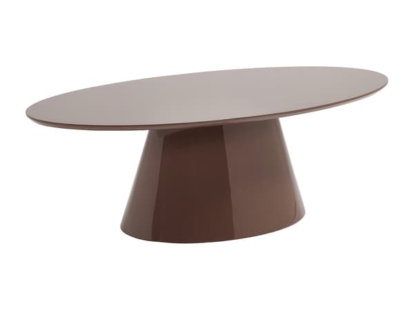 Vente-unique - Soffbord i MDF - Lackad brun - ANTELADA