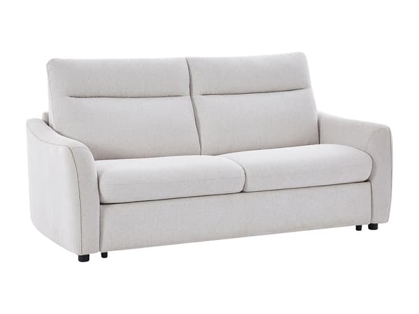 Vente-unique - Bäddsoffa express 3-sits i beige tyg SOVANIA